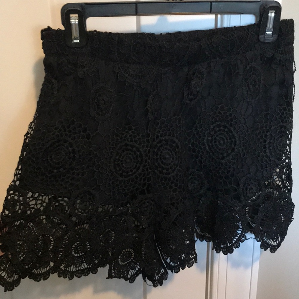 Vintage Black Lace Shorts by LA Hearts - PacSun